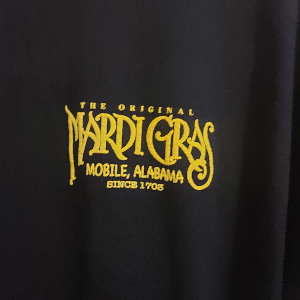 Black Mardi Gras Mobile Short Sleeve Tee